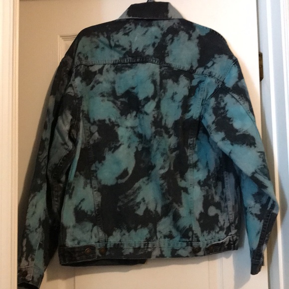 LF Carmar tie dye oversized denim jacket NWOT XS-L - Picture 4 of 4